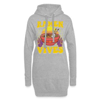 Ramen Vives - Hoodie-Kleid - Grau meliert - Vorne