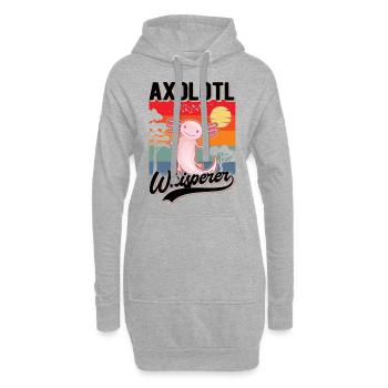 Axolotl Whisperer Axolotl Whisperer Tail Lurch - Sweat-shirt à capuche long Femme - gris chiné - Devant