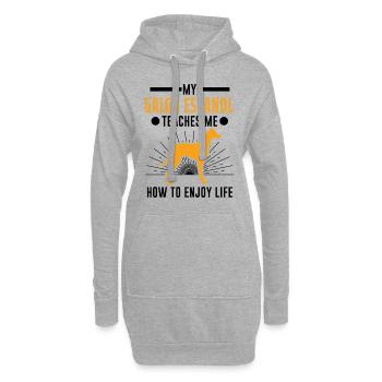 Galgo Espanol Cadeau Lévrier Espagnol - Sweat-shirt à capuche long Femme - gris chiné - Devant
