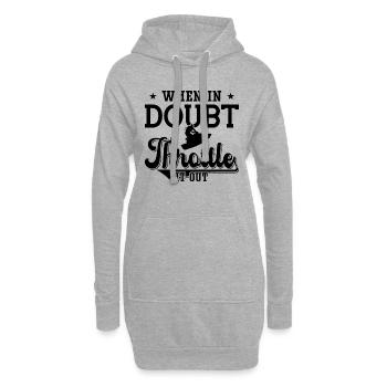 Jetski Sommer See Wassersport Urlaub Geschenkidee - Hoodie-Kleid - Grau meliert - Vorne