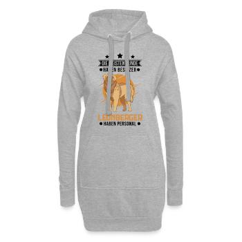 Leonberger Personal - Hoodie-Kleid - Grau meliert - Vorne