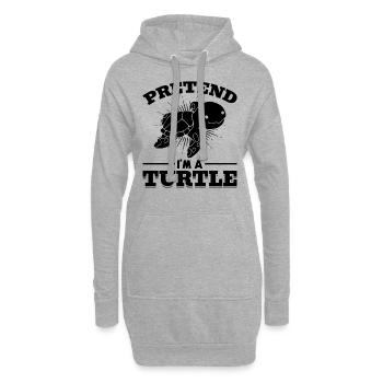 Tut mir vor, ich bin ein Liebhaber von - Hoodie-Kleid - Grau meliert - Vorne