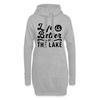 Wakeboard Wakeboarder Wakeboard Idée Cadeau - Sweat-shirt à capuche long Femme - gris chiné - Devant
