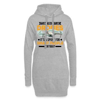 Drone Gift Quadcopter Drone Pilot - Hoodie Dress - heather grey - Front