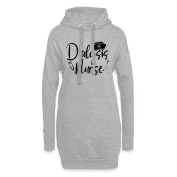Dialysetechniker Nephrologie Dialyse Geschenkidee - Hoodie-Kleid - Grau meliert - Vorne