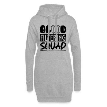 Dialyse Nephrologie Dialysetechniker Geschenkidee - Hoodie-Kleid - Grau meliert - Vorne