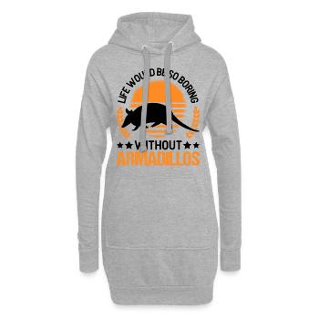 Tatou Cadeau Tatou - Sweat-shirt à capuche long Femme - gris chiné - Devant