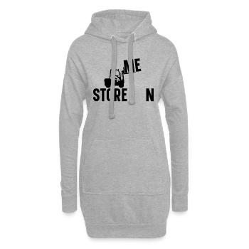 Conducteur de chariot élévateur Chariot élévateur à fourche Idée cadeau - Sweat-shirt à capuche long Femme - gris chiné - Devant