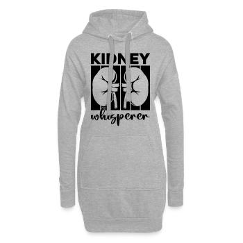 Dialysetechniker Nephrologie Dialyse Geschenkidee - Hoodie-Kleid - Grau meliert - Vorne