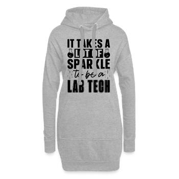 Technicien de laboratoire Science Profession Idée cadeau - Sweat-shirt à capuche long Femme - gris chiné - Devant