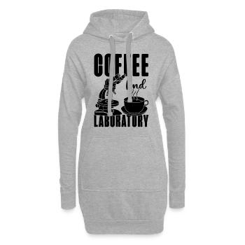 Laboratory Technician Coffee Science Gift Idea - Hoodie Dress - heather grey - Front