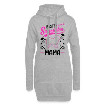 Meilleur Samoyed Mama Sled Dog Samoyeds - Sweat-shirt à capuche long Femme - gris chiné - Devant