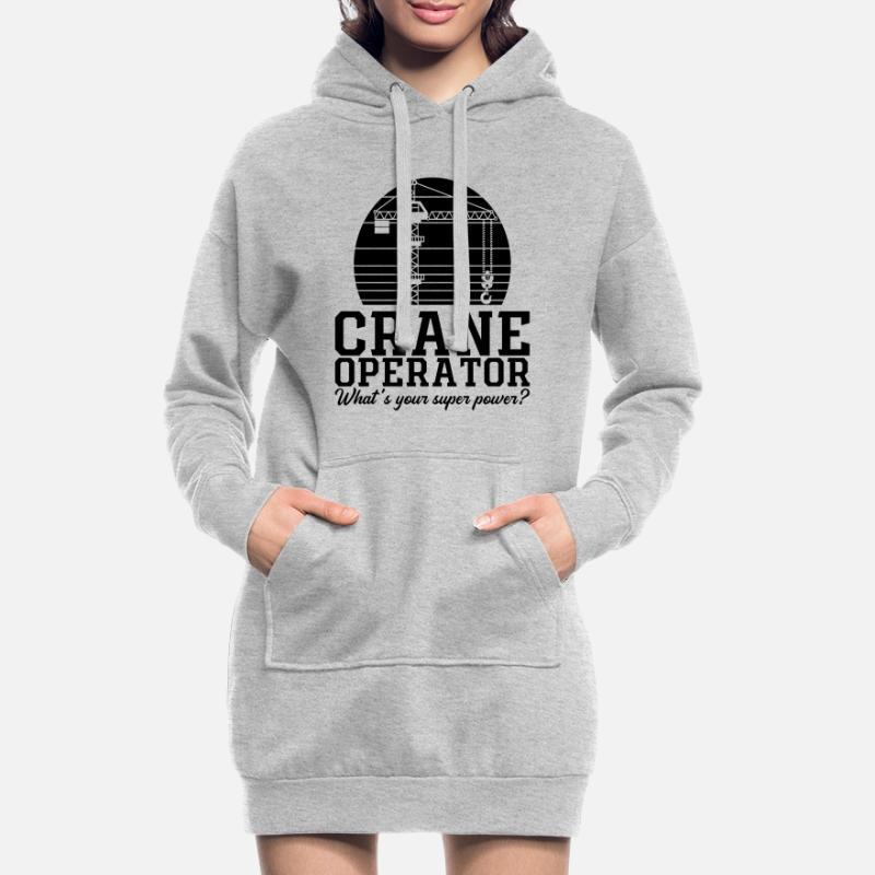 Crane operator Crane driver Construction worker Gift idea Hoodie Dress