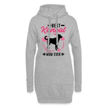 Meilleur Kangal Maman Ever Chien de Berger Anatolien - Sweat-shirt à capuche long Femme - gris chiné - Devant