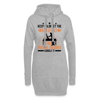 Meilleur physiothérapeute Physiothérapie Physio - Sweat-shirt à capuche long Femme - gris chiné - Devant