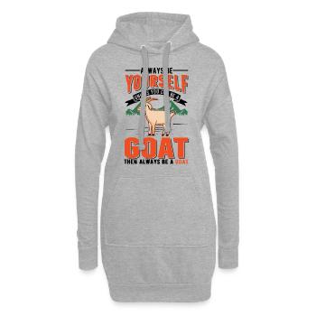 Chèvre Cadeau Chèvre Gardien Chèvre - Sweat-shirt à capuche long Femme - gris chiné - Devant