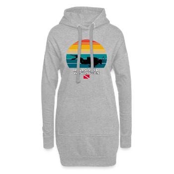 Ika Island US Island Diving - Hoodie-Kleid - Grau meliert - Vorne