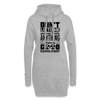 Radiologie Röntgentechniker Röntgen Krankenhaus - Hoodie-Kleid - Grau meliert - Vorne