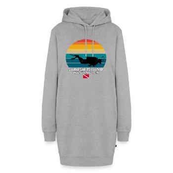 Samish Island Us Island Plongée sous-marine - Sweat-shirt à capuche long Femme - gris chiné - Devant
