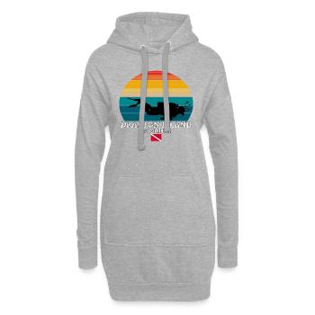 Drayton Island US Island Diving - Hoodie-Kleid - Grau meliert - Vorne