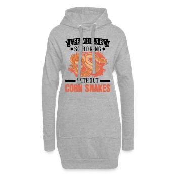 Corn Snake Cadeau Corn Snake - Sweat-shirt à capuche long Femme - gris chiné - Devant