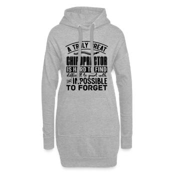 Chiropraktik Physio Chiropraktiker Geschenkidee - Hoodie-Kleid - Grau meliert - Vorne