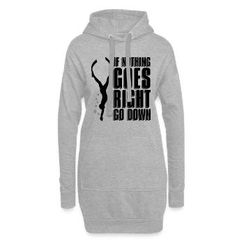 Tauchen Freitaucher Apnoe Freitauchen Geschenkidee - Hoodie-Kleid - Grau meliert - Vorne