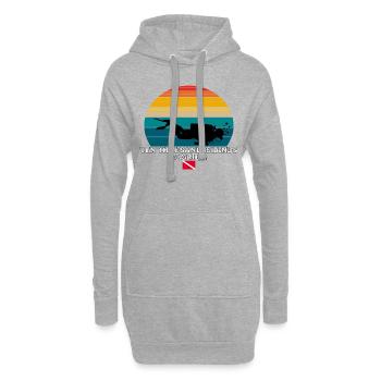Ten Thousand Islands US Island Diving - Hoodie-Kleid - Grau meliert - Vorne