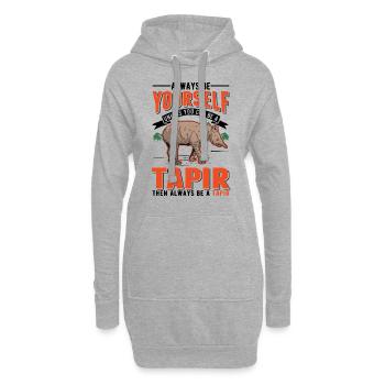 Soyez toujours vous-même Sauf si vous pouvez être un Tapir - Sweat-shirt à capuche long Femme - gris chiné - Devant