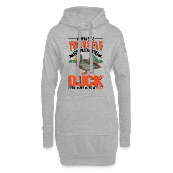Canard Cadeau Canard Éleveur de Canard - Sweat-shirt à capuche long Femme - gris chiné - Devant