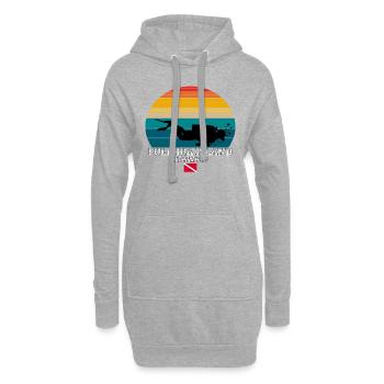 Pulehua Island US Island Diving - Hoodie-Kleid - Grau meliert - Vorne