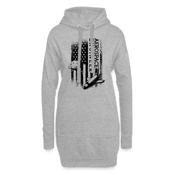 Space Rocket Aerospace Engineer Engineering - Hoodie-Kleid - Grau meliert - Vorne
