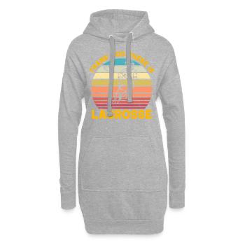 Thank God there is Lacrosse - Hoodie-Kleid - Grau meliert - Vorne
