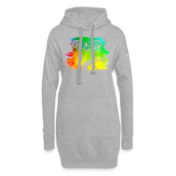 Lacrosse - Hoodie-Kleid - Grau meliert - Vorne