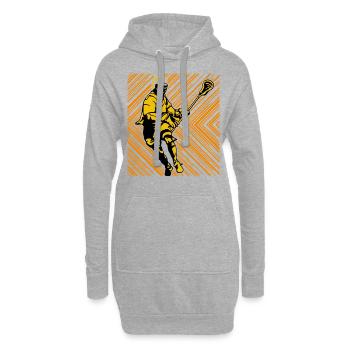 Lacrosse - Hoodie-Kleid - Grau meliert - Vorne