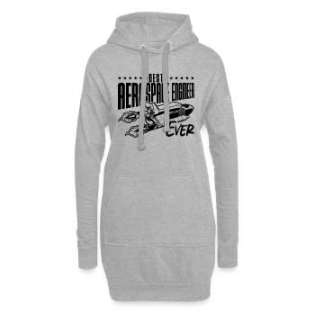 Engineering Space Best Aerospace Engineer Ever - Hoodie-Kleid - Grau meliert - Vorne