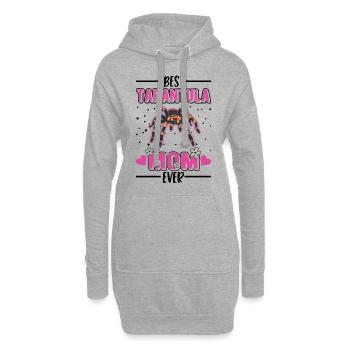 Meilleure maman tarentule de tous les temps Tarantel Mama - Sweat-shirt à capuche long Femme - gris chiné - Devant