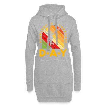 Everyday is a Lacrosse Day - Hoodie-Kleid - Grau meliert - Vorne