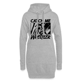 Catch Me Wrestler Catch Wrestling Fight Grappling - Hoodie-Kleid - Grau meliert - Vorne