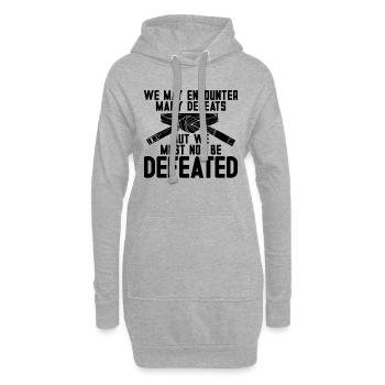 We May Encounter Fighter Taekwondo Fight Karate - Hoodie-Kleid - Grau meliert - Vorne
