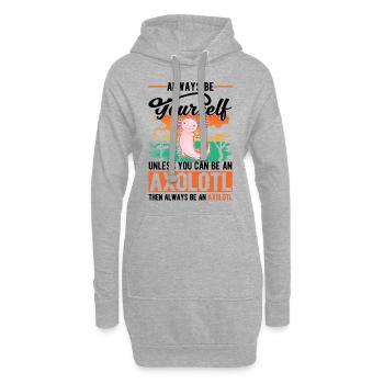 Soyez toujours vous-même Sauf si vous pouvez être un Axolotl - Sweat-shirt à capuche long Femme - gris chiné - Devant