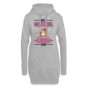 Best Squirrel Mom Ever Eichhörnchen Mama - Hoodie Dress - heather grey - Front