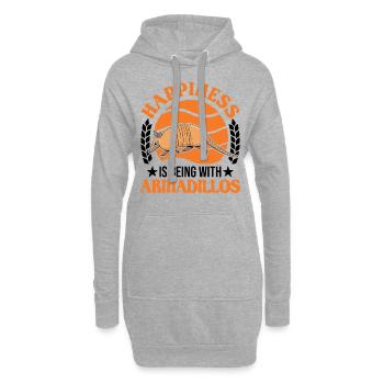 Armadillo Lucky Armadillo Armadillo - Hoodie Dress - heather grey - Front