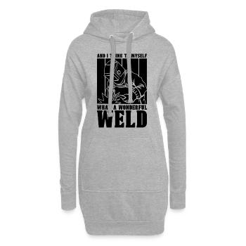 Soudeur Et Je Me Dis Moi-même Souder Soudure Métal - Sweat-shirt à capuche long Femme - gris chiné - Devant