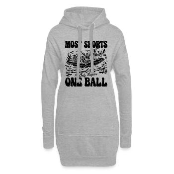 La plupart des sports Kayak Rafting Paddle Canoë Paddle - Sweat-shirt à capuche long Femme - gris chiné - Devant