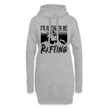 Je préfère faire du rafting Paddle Kayak Canoë Paddle - Sweat-shirt à capuche long Femme - gris chiné - Devant