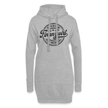 Finanzwirt Original Lustiges Finanzwirten - Hoodie-Kleid - Grau meliert - Vorne