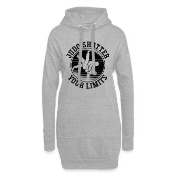 Judo Briser vos limites Sports de karaté de combat - Sweat-shirt à capuche long Femme - gris chiné - Devant