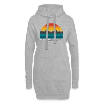Lac des Mille-Îles Michigan - Sweat-shirt à capuche long Femme - gris chiné - Devant