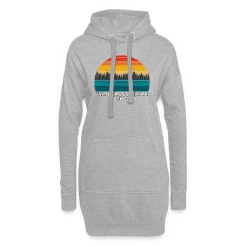 Lac Vandercook, Michigan - Sweat-shirt à capuche long Femme - gris chiné - Devant